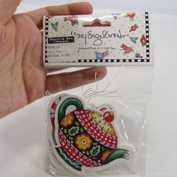 Mary Engelbreit Tea Pot 1pkg (12)Gift Tags  3x4" #2 - Picture 1 of 6